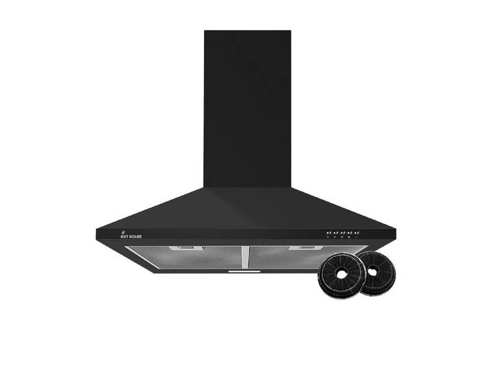 KKT KOLBE Wandhaube Dunstabzugshaube 60cm PLUS350S Wandhaube / Abzugshaube / Abluft / Umluft / Schwarz / LED