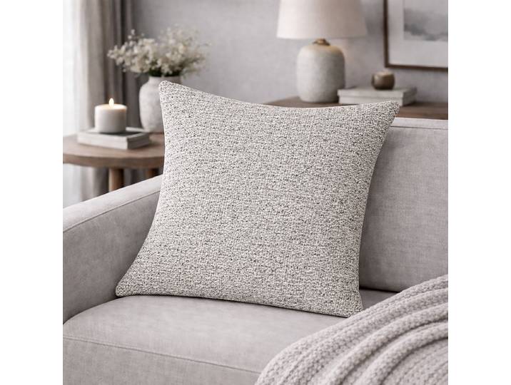 Coussin décoratif Fjella Gris/Gris clair 40 x 40 x 1cm Polyester