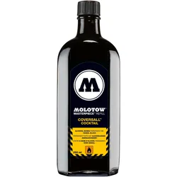 Molotow, Ersatzpatronen + Tintenfass, Nachfülltinte Masterpiece Coversall 250ml signalschwarz (Schwarz, 250 ml)