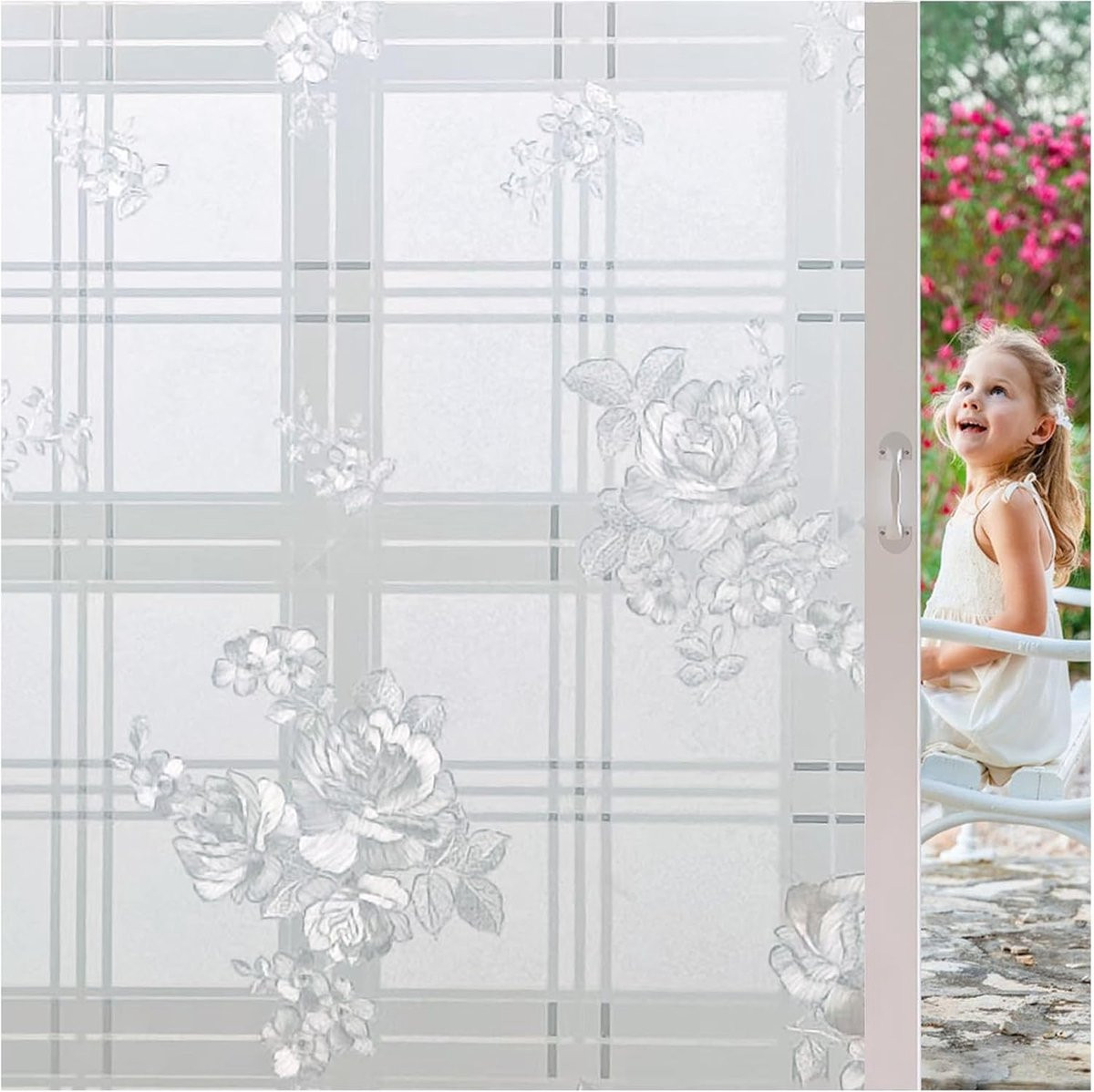 CE Decoratieve Zelfklevende Raamfolie met Anti-UV Bescherming