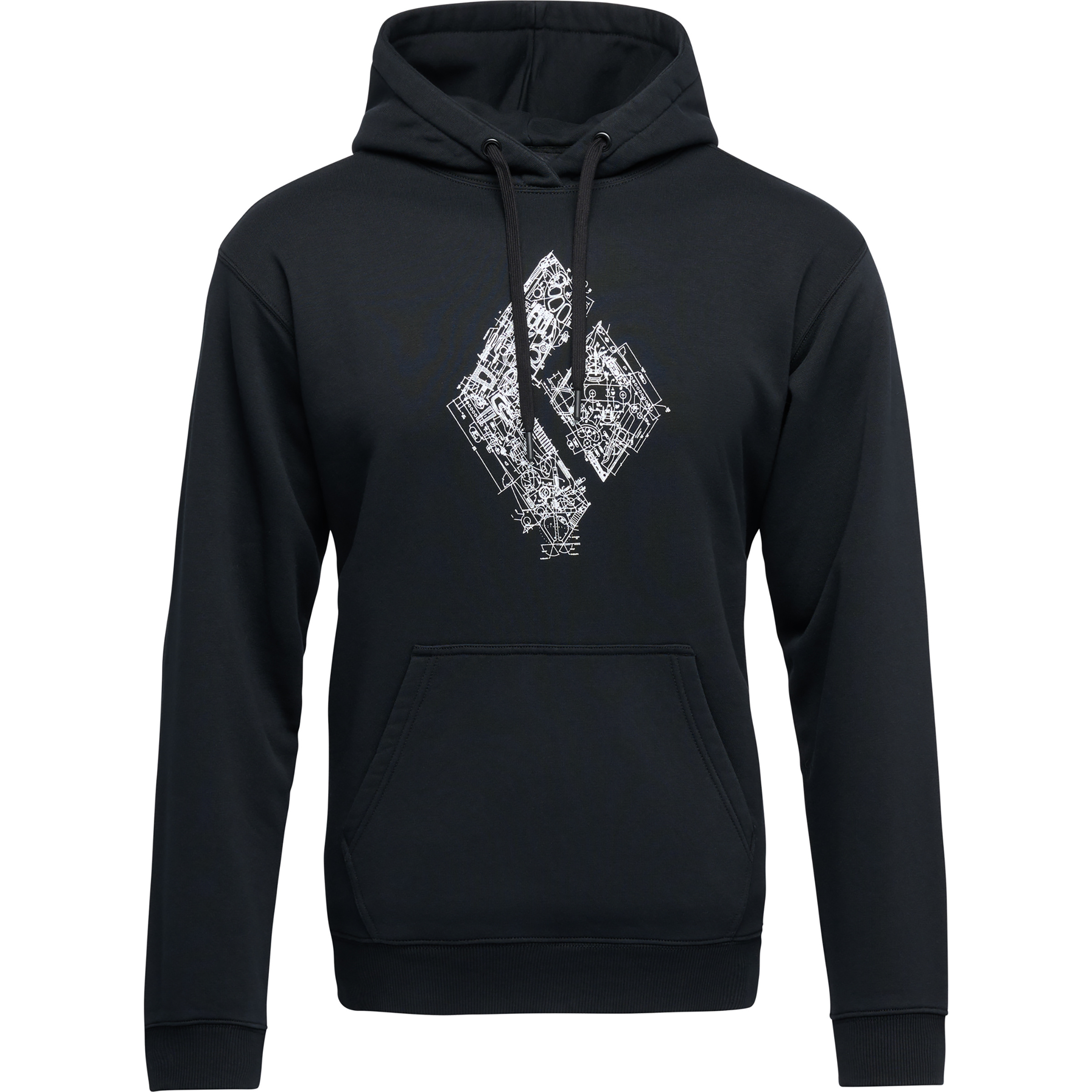 Black Diamond Engineered Diamond Po Herren Hoodies schwarz Größe L Lifestyle Widerstandsfähig