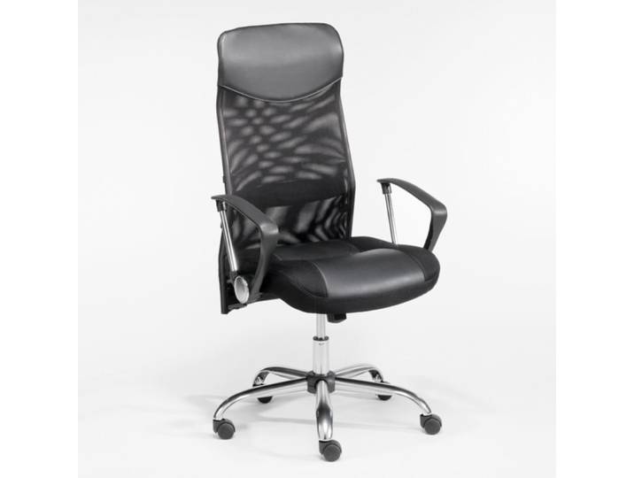 Fauteuil de bureau en cuir noir