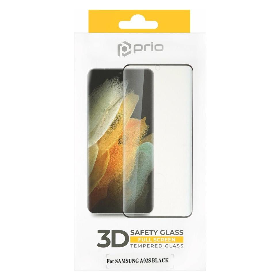 prio 3D Displayschutzglas für Samsung A02s schwarz (Samsung Galaxy A02s) (PSG-1282)