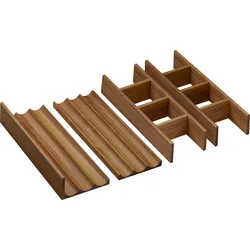 hansgrohe IntraStories Schubkasteninneneinteilung Set 320, zu WT-Unterschrank 980/475 und 980/550, Massivholz, Nussbaum dunkel, 54233630