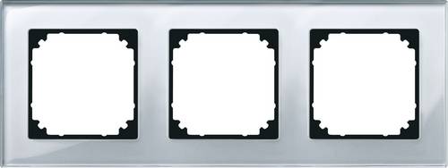 Merten 3fach Rahmen Abdeckung M-Plan, System M Silber 489360 1St.