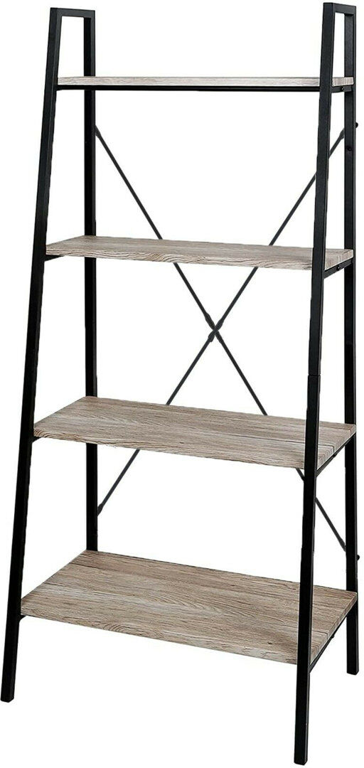 Rio Babs 148 cm H x 60 cm W Steel Ladder Bookcase Natural