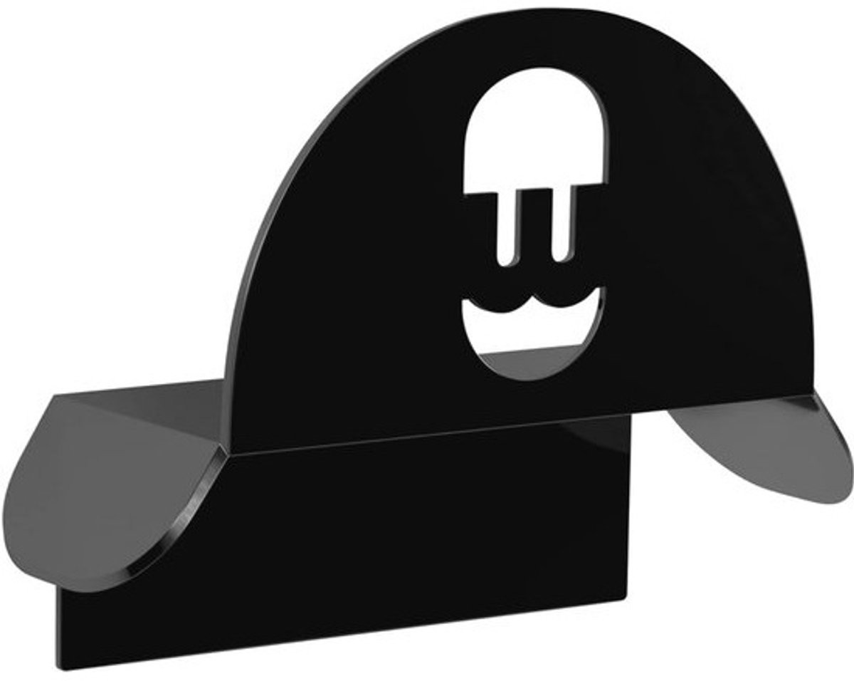 Wandbeugel voor laadkabel zwart