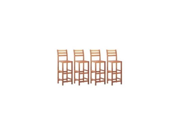 Chaises de bar - VIDAXL - Bois d'acacia solide - Blanc - Lot de 4 - Contemporain