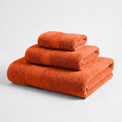 Blue Nile Mills Cotton Plush Soft Highly-Absorbent Heavyweight Luxury 3 Piece Towel Set