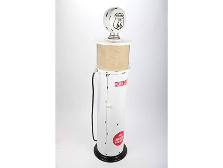 point home Design-Schrank Zapfsäule mit Licht, Retro, Weiss, 152cm