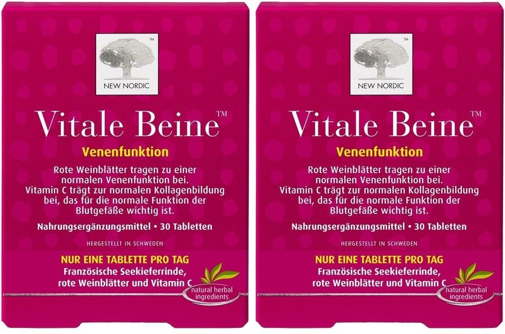 NEW NORDIC Vitale Beine Tabletten 2x 2x30 St