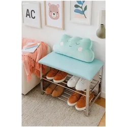 möbel direkt online Sitzbank / Schuhregal Luisa türkis