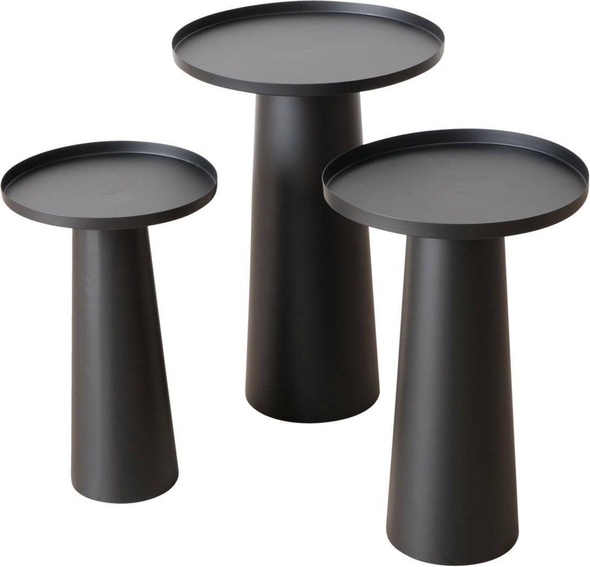 Set van 3 metalen tafeltjes Jacky van Boltze Home
