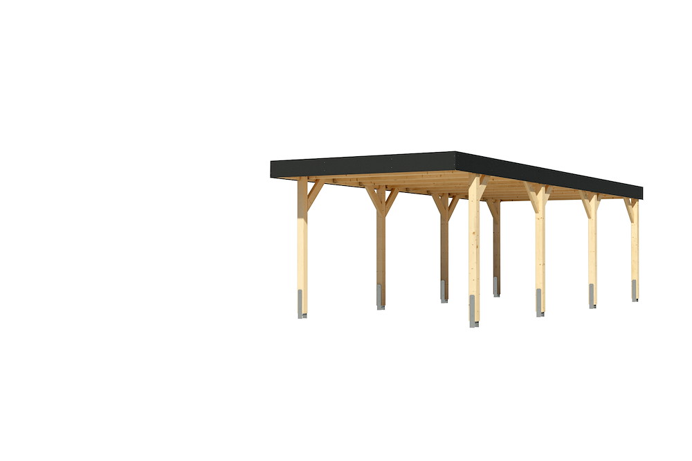 KARIBUHOLZT Einzelcarport Leimholz 2 318x813x240cm natur 16988218
