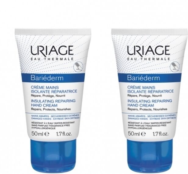 Uriage Bariéderm Repair Insulating Hand Cream 2 x 50 ml