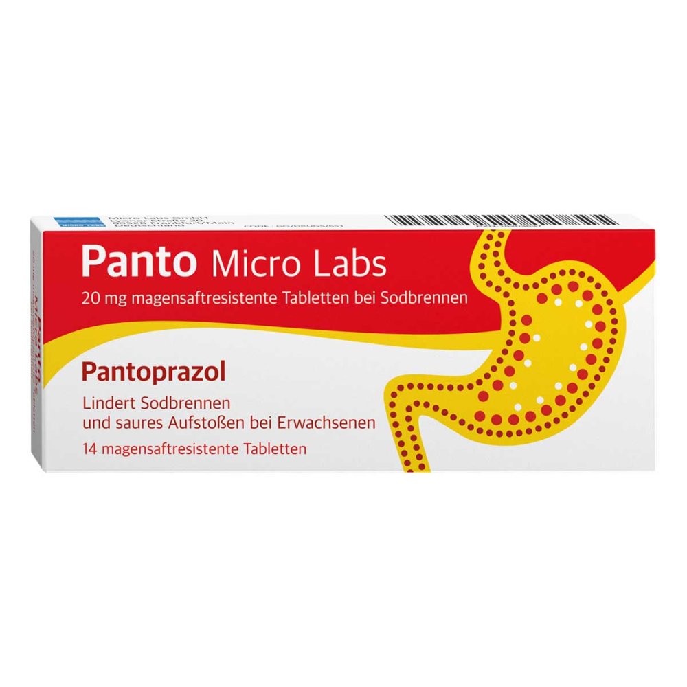 Micro Labs GmbH Panto Micro Labs 20Mg Magensaftresist. Tabletten bei Sodbrennen 18203637