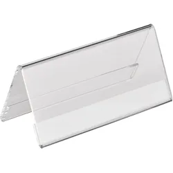 Tischnamensschilder, Acryl Querformat | 120 x 55 mm, Acryl (PMMA), transparent
