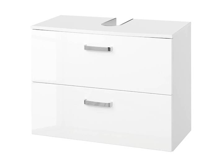 Meuble sous-vasque I 70cm Blanc/Blanc brillant/Blanc