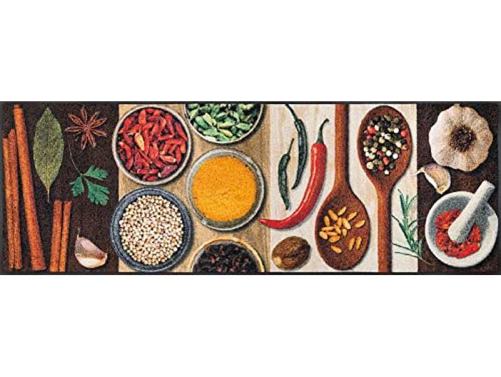 Wash+Dry Fußmatte Hot Spices 60x180 cm, bunt