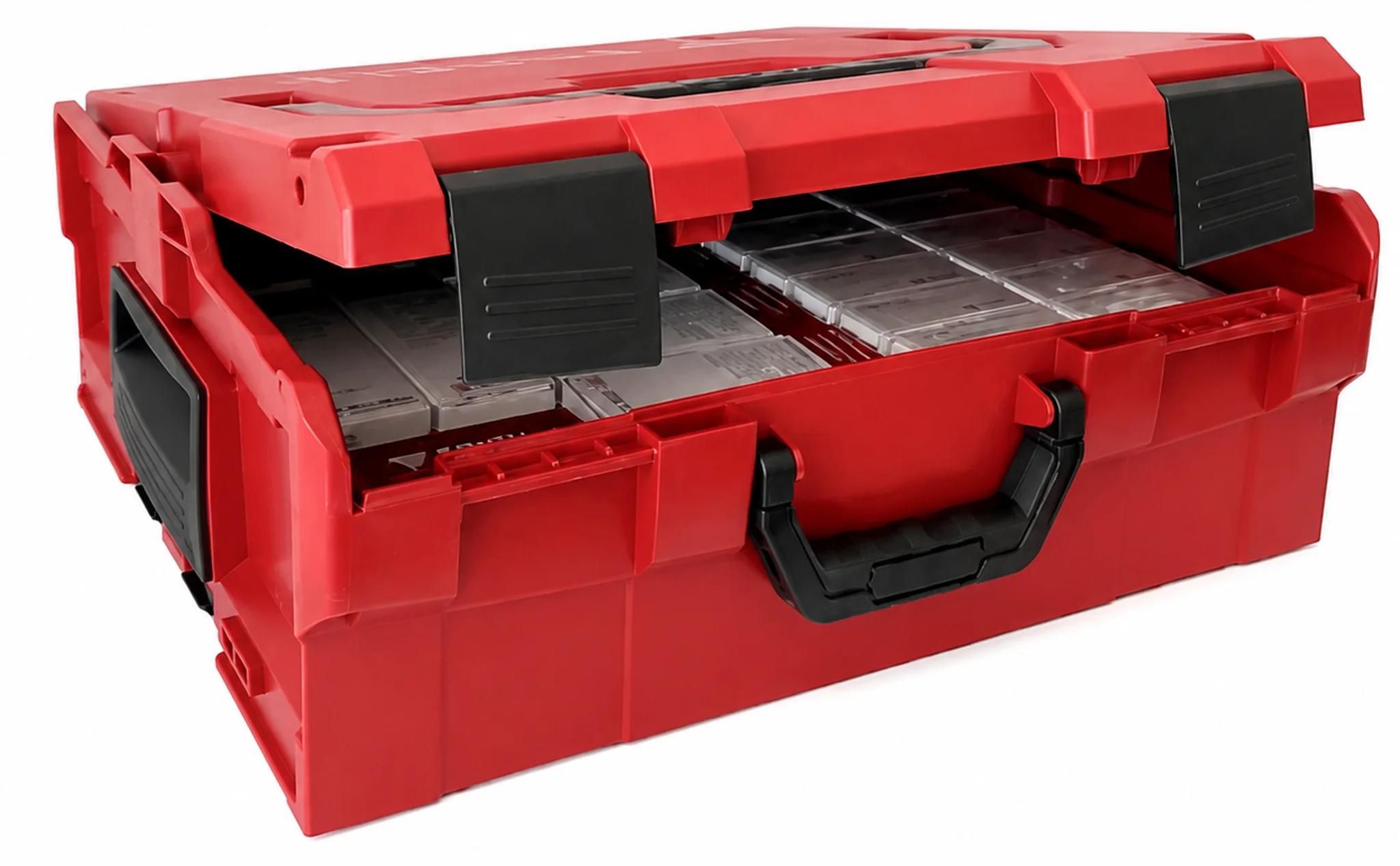 Schell Sortimentsbox SCHELL L-BOXX, 31-tlg., Sanitärventile, robust, rot, 1 Stk.