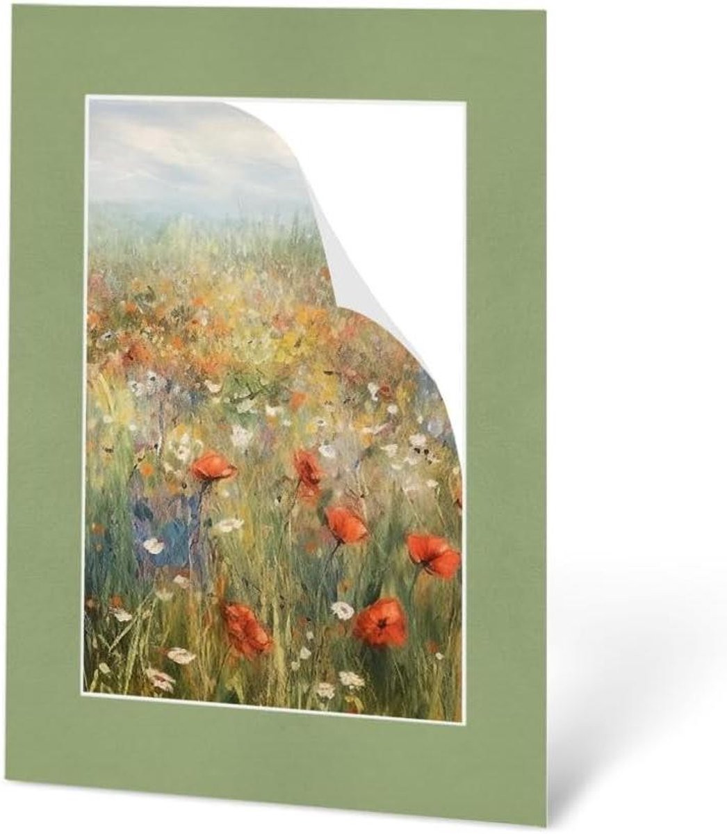 Maatwerk Passe-partout Fotolijst Accessoire voor Kunstpresentatie - Zuurvrij Museumkwaliteit - 48 x 68 cm - Keuze uit 15 kleuren