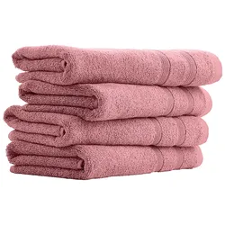 uncover by Schiesser Handtuchset Brooklyn - 4-teilig - 50x100cm - Malve