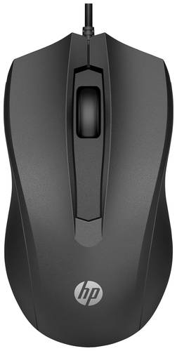 HP 100 Maus Kabelgebunden Optisch Schwarz 3 Tasten 1600 dpi