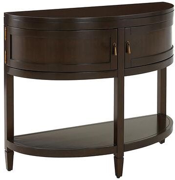Wynn Open Demilune - Black Over Brown - Ballard Designs