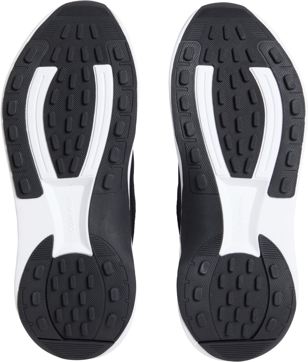 Plateausneaker CALVIN KLEIN "CHUNKY RUN CKSTRIPE LUP SP KN", Damen, Gr. 41, Textil, schwarz-weiss (schwarz), unifarben mit Farbeinsatz, Basic, Schuhe Plateausneaker, Chunky-Sneaker, Halbschuh, Schnürer mit Logoschriftzug schwarz 41, Textil