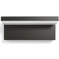 Philips Outdoor Wandleuchte Bustan Ultra Efficient anthrazit 3,8 W mit neutralweißem Licht IP44 , Aluminium