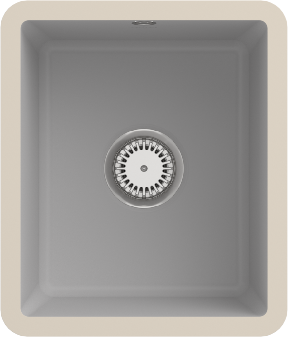 Villeroy und Boch Unterbauspüle 332401SM mit Ablaufgarnitur und Handbetätigung, Steam