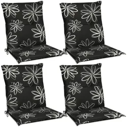 NIEDERLEHNERAUFLAGE Flores 100/50/7cm Ornamente 4tlg