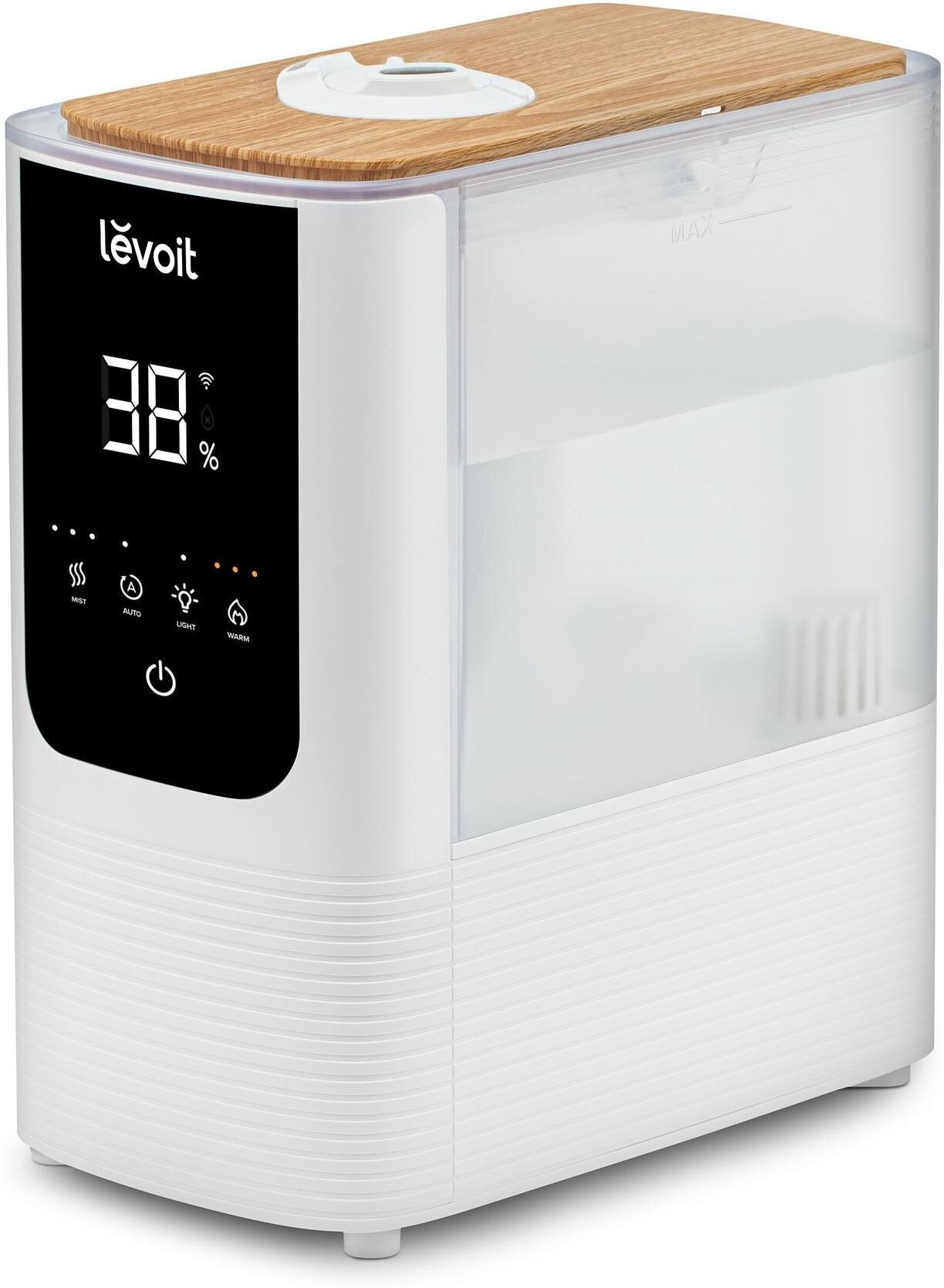 Luftbefeuchter LEVOIT "OasisMist 450S Smart 40 m²", weiss (weiß), Luftbefeuchter, Luftbefeuchter weiß Einheitsgröße