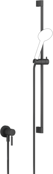 Dornbracht Meta Fertigmontageset 36013660-33 für UP-Brause-Einhandmischer, mit Duschgarnitur, schwarz matt
