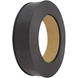 SPRINTIS Magnetische Etikettenhalter zum Klemmen, C-Profil, schwarz, 6 cm Höhe, Magnetetiketten auf einer Rolle (10 m) inklusive Einlegepapier und Schutzfolie, Ferrit