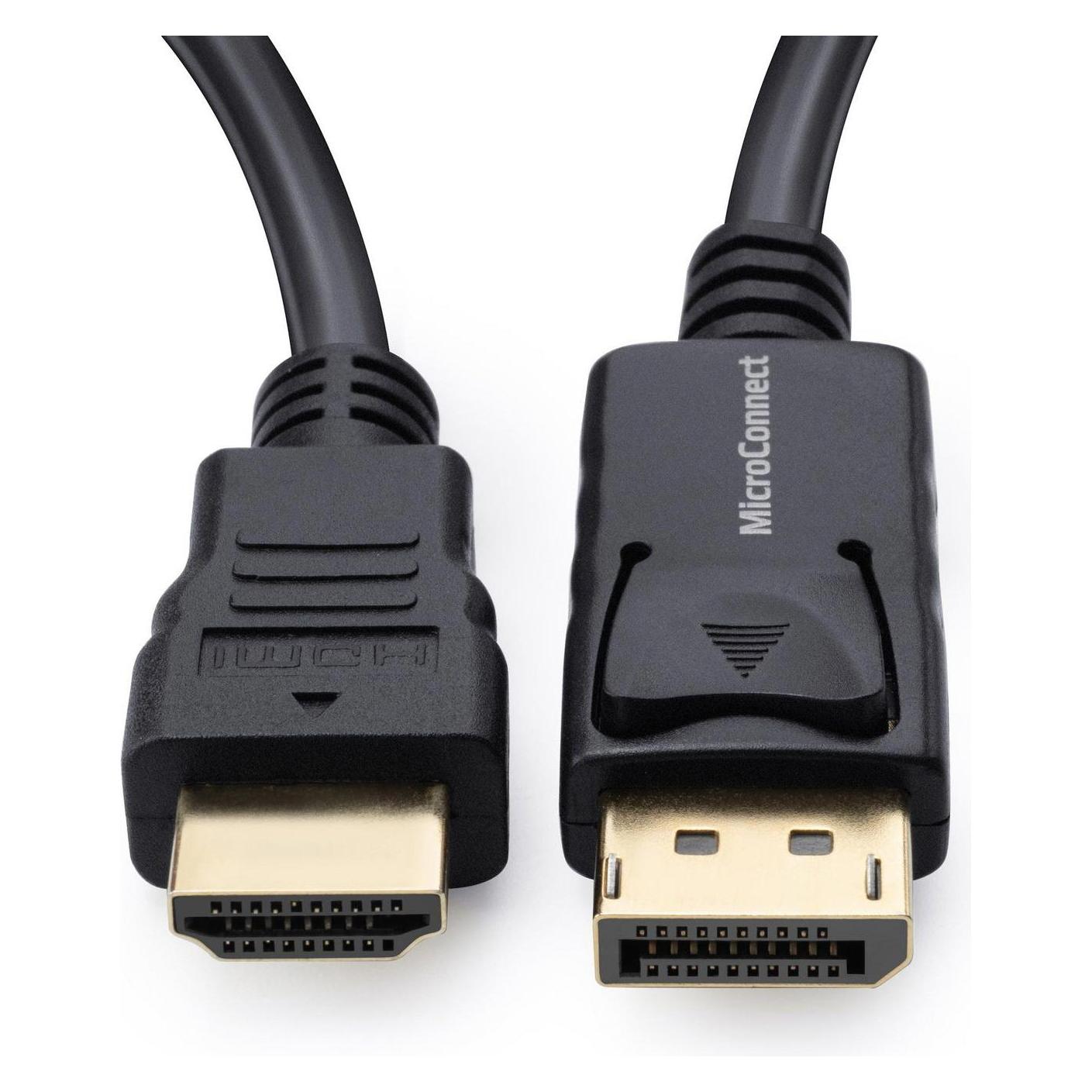 MicroConnect DisplayPort to HDMI Cable 10m Male (10 m) (MC-DP-HDMI-1000)