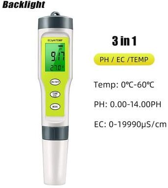 Uplift Picks 3 in 1 To 7 in 1 Digital Water Quality Monitor For Aquariums 3 In 1 (yellow)