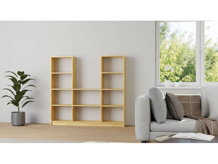 Stylishes Schallplattenregal nach Maß Buche Natur geölt