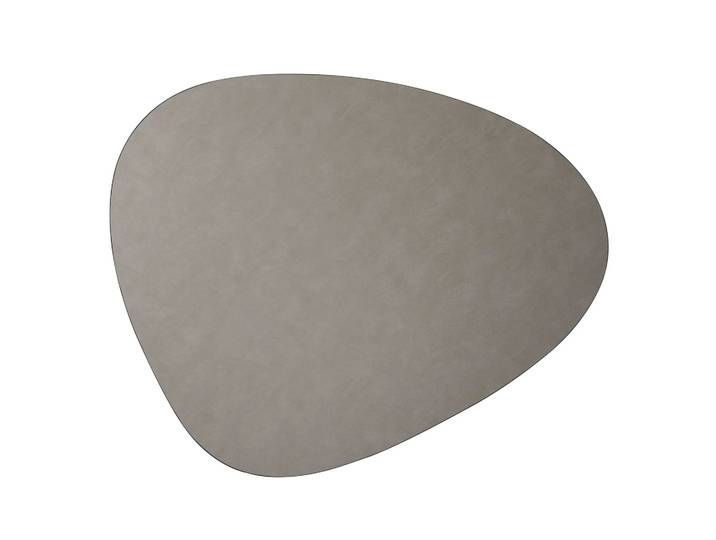 LIND DNA Curve Cloud Lederteppich XXL Light grey