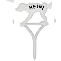 Steckschild Schild "NEIN!" "keine Hundetoilette" Verbotsschild NO Dog allowed Hunde Verboten Warnschild Schild