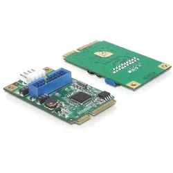 Mini PCI Expr Card Delock 1x USB3.0 Pin Header int