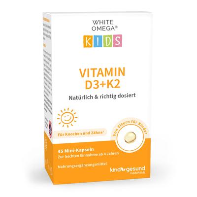 White Omega Kids Vitamin D3+K2 Kapseln 45 St