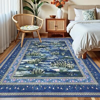 Garvee Grass Botanical Washable Area Rug