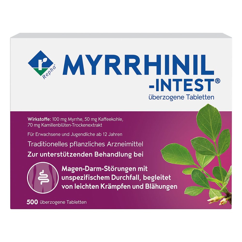 REPHA GmbH Biologische Arzneimittel MYRRHINIL-INTEST - Magen-Darm-Störung mit Durchfall 00697343