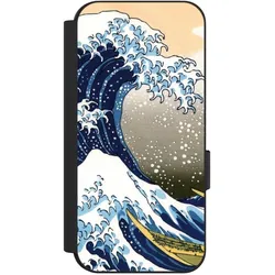 Nivocase Klapphülle für Google Pixel 9 Handyhülle aus Kunst Leder NIVOflip schwarz Katsushika Hokusai Kunst (Google Pixel 9), Smartphone Hülle, Schwarz