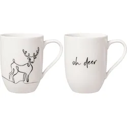 Statement Xmas Reindeer Becher 340 ml 2 St.