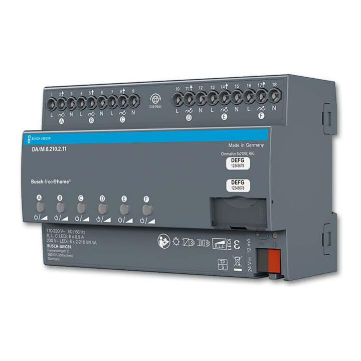 Busch-Jaeger Dimmaktor 6-fach REG DA/M.6.210.2.11 (2CKA006220A0730)