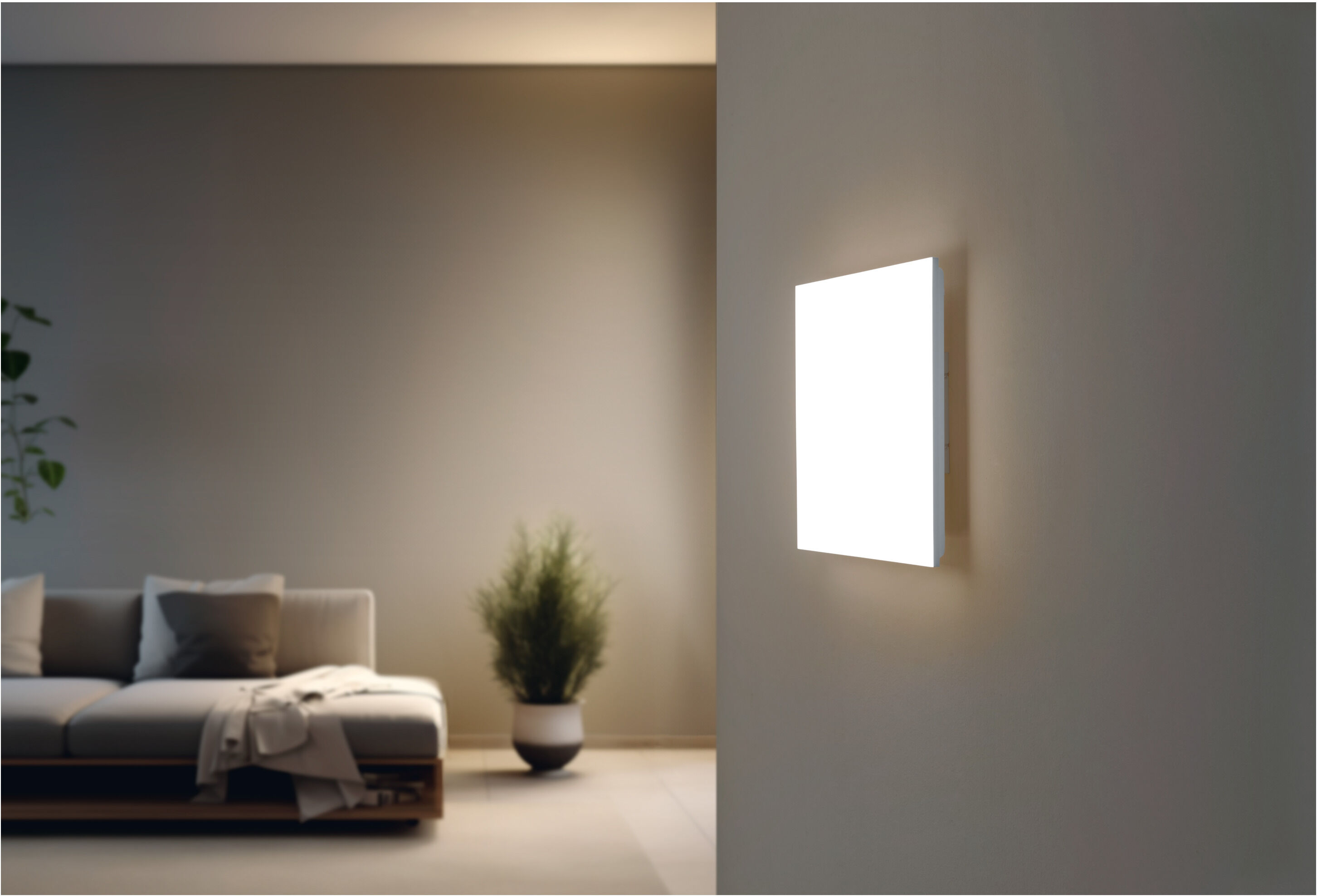 LIVARNO HOME LED-Deckenpanel, Warmweiß bis Kaltweiß
