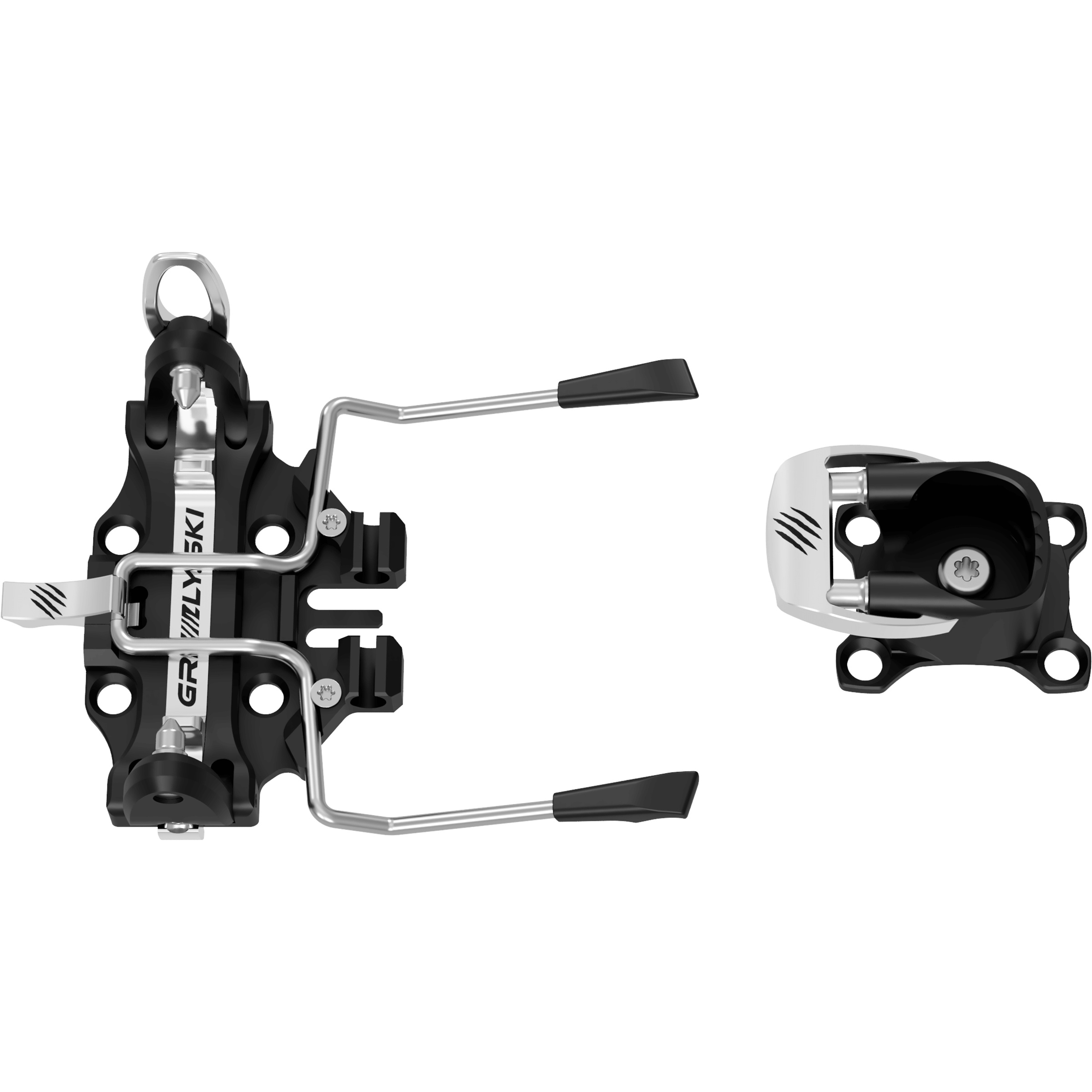 Grizzly Ski GR Olympic Microshift 8 Tourenbindung Tourenbindungen silber Größe 75-85mm Skitour