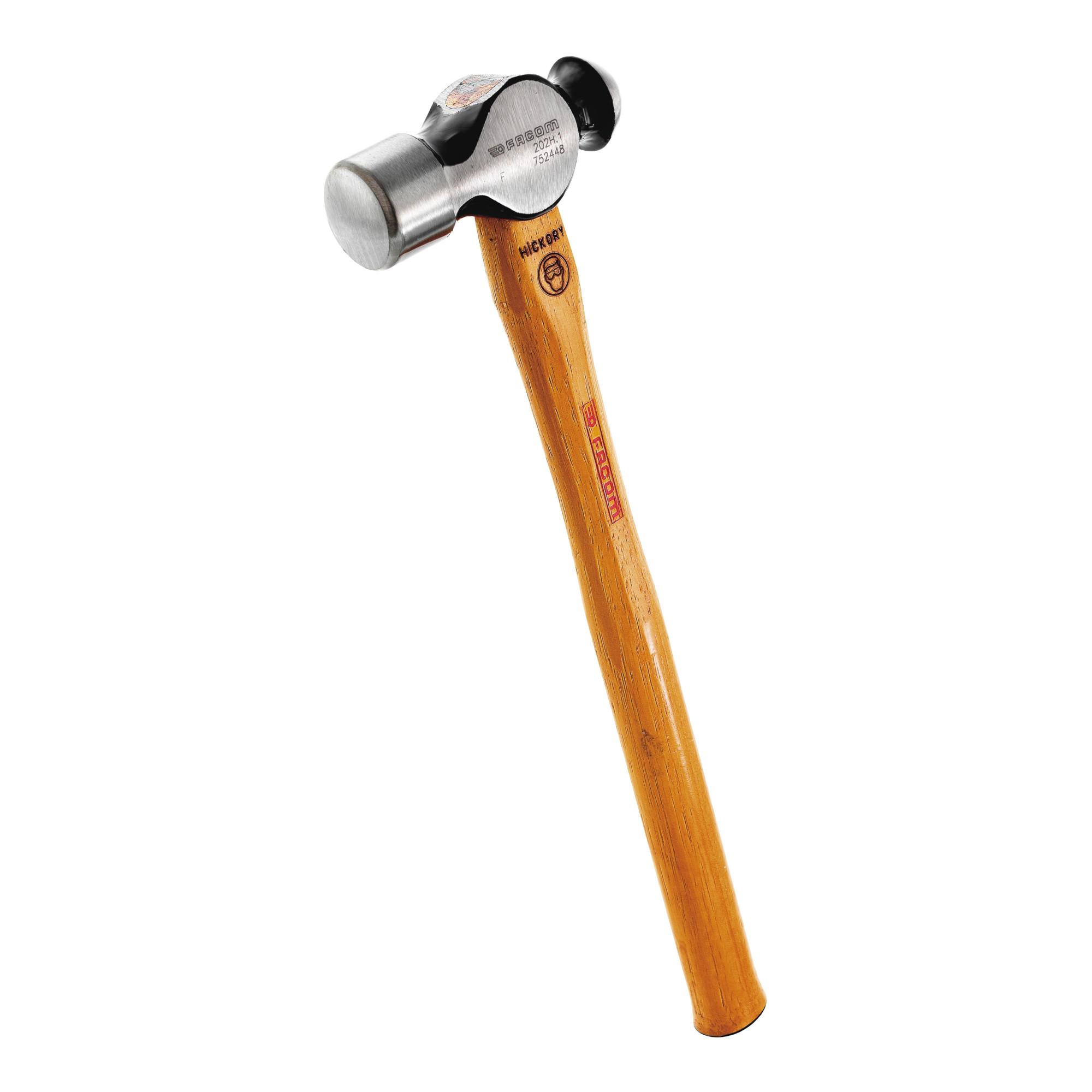Facom Schlosserhammer mit kugelförmiger Schlagfläche Hickory-Stiel Ø Schlagfläche ca. 40 mm (202H.2)